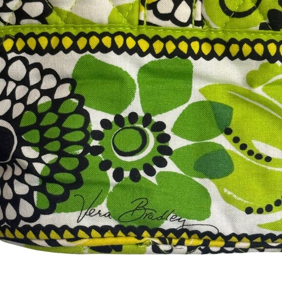 Vera Bradley Go Round Tote Bag in Retired Lime Green Pattern - Picture 5 of 8